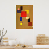 Kandinsky Dreizehn Rechtecke Abstrakte Malerei Poster (Küche)