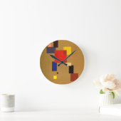 Kandinsky Dreizehn Rechtecke Abstrakte Malerei Runde Wanduhr (Zuhause)
