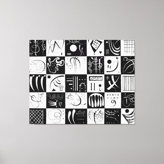 KANDINSKY - DRITTZIG (Dreißig - Trente) - 1937 - Leinwanddruck (Vorderseite)