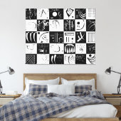 KANDINSKY - DRITTZIG (Dreißig - Trente) - 1937 - Leinwanddruck (Insitu (Schlafzimmer))