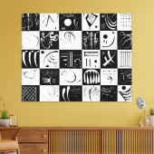 KANDINSKY - DRITTZIG (Dreißig - Trente) - 1937 - Leinwanddruck (Insitu (Wohnzimmer))