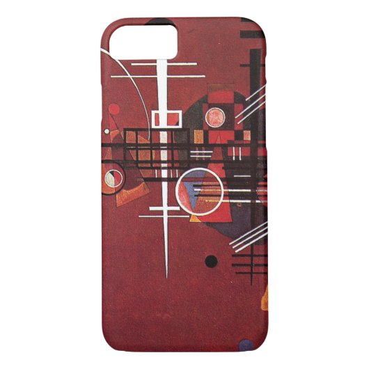 Kandinsky - Dull Red, abstrakte Kunst Case-Mate iPhone Hülle (Rückseite)