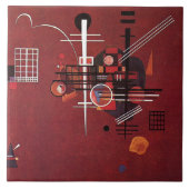 Kandinsky - Dull Red Fliese (Vorderseite)