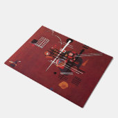 Kandinsky - Dull Red Fußmatte (Schrägansicht)