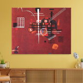 Kandinsky - Dull Red Leinwanddruck (Insitu (Wohnzimmer))