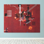 Kandinsky - Dull Red Leinwanddruck (Insitu (Holzboden))