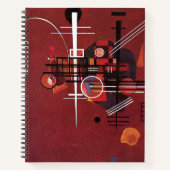 Kandinsky - Dull Red Notizblock (Vorderseite)