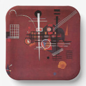 Kandinsky - Dull Red Pappteller (Vorderseite)