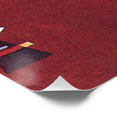 Kandinsky - Dull Red Poster (Ecke)