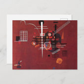 Kandinsky - Dull Red Postkarte (Vorne/Hinten)