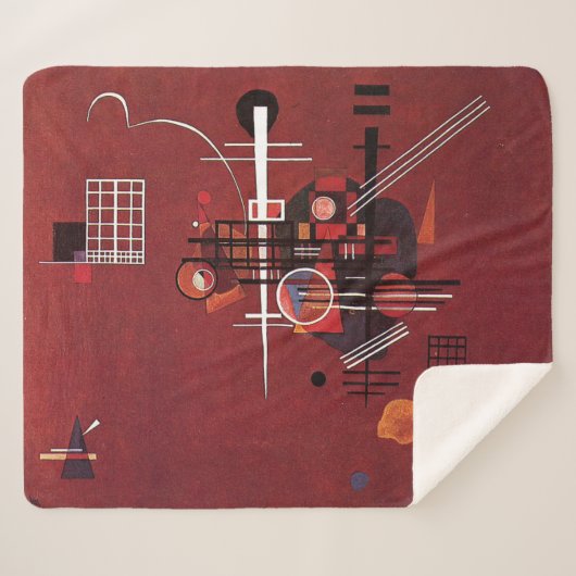 Kandinsky - Dull Red Sherpadecke (Vorderseite (Horizontal))
