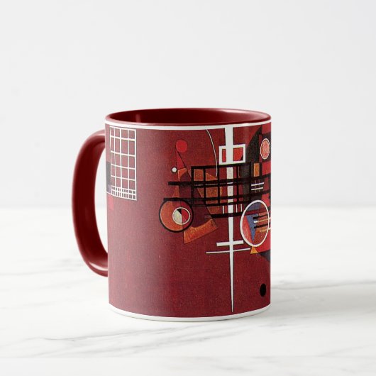 Kandinsky - Dull Red Tasse (Vorderseite Links)