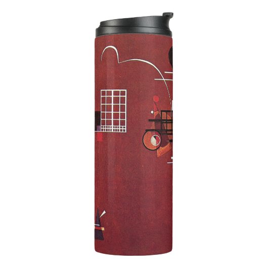 Kandinsky - Dull Red Thermosbecher (Nach links gedreht)