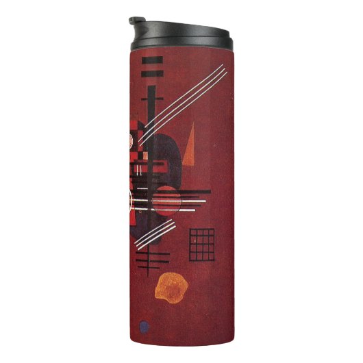 Kandinsky - Dull Red Thermosbecher (Nach rechts gedreht)