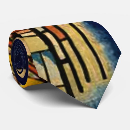 Kandinsky - dunkle Orte Krawatte (Gerollt)