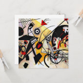 Kandinsky - Durchgehende Linie, farbig Karte (Vorderseite/Rückseite Beispiel)