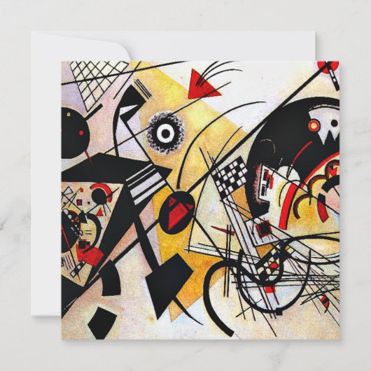 Kandinsky - Durchgehende Linie, farbig Karte (Vorderseite)