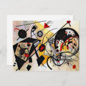 Kandinsky - durchgehende Linie Postkarte (Vorne/Hinten)