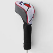 Kandinsky - Eckige Linie Golf Headcover (angewinkelt)