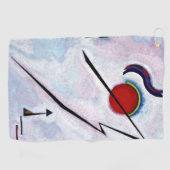 Kandinsky - Eckige Linie Golfhandtuch (Horizontal)