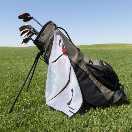 Kandinsky - Eckige Linie Golfhandtuch (Gras)