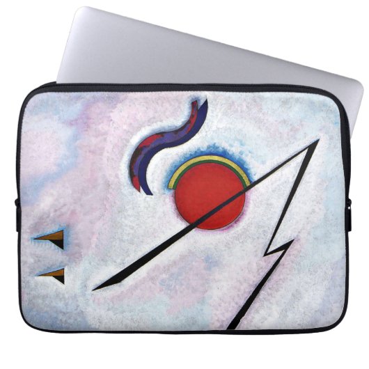 Kandinsky - Eckige Linie Laptopschutzhülle (Vorderseite)