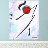 Kandinsky - Eckige Linie Leinwanddruck (Insitu (Holzboden))