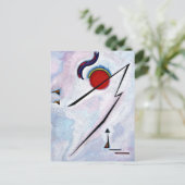 Kandinsky - Eckige Linie Postkarte (Stehend Vorderseite)
