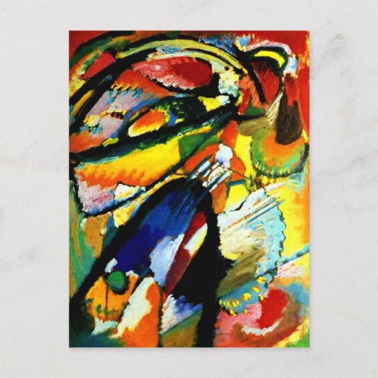 Kandinsky - Ein Engel des letzten Urteils Postkarte (Vorderseite)