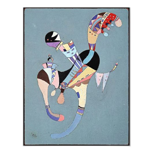 Kandinsky - Eine schwebende Figur, Fotodruck (Vorne)