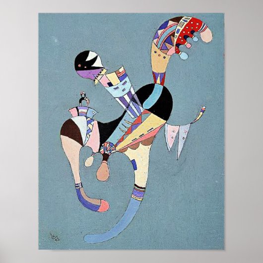 Kandinsky - Eine schwebende Figur Poster (Vorne)