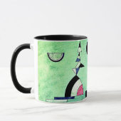 Kandinsky - Eingetaucht in Grün, Tasse (Links)