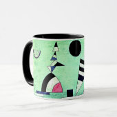 Kandinsky - Eingetaucht in Grün, Tasse (Vorderseite Links)
