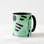 Kandinsky - Eingetaucht in Grün, Tasse (VorderseiteRechts)