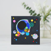 Kandinsky Einladungen in mehreren Kreisen (Stehend Vorderseite)