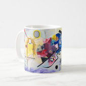 Kandinsky Emotionale Symphonie in Rot, Gelb und Bl Kaffeetasse (Vorderseite Links)