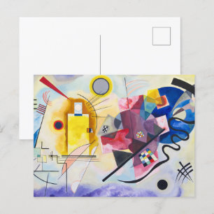 Kandinsky Emotionale Symphonie in Rot, Gelb und Bl Postkarte