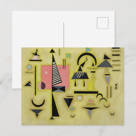 Kandinsky - Entscheidende Rose, Postkarte (Vorne/Hinten)