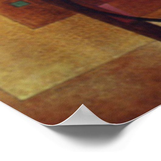 Kandinsky-Entwicklung - Abstraktes Werk in Brown Poster (Ecke)