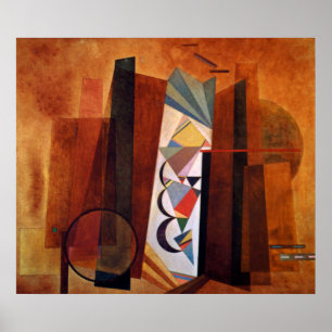 Kandinsky-Entwicklung - Abstraktes Werk in Brown Poster