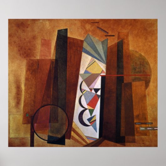 Kandinsky-Entwicklung - Abstraktes Werk in Brown Poster (Vorne)