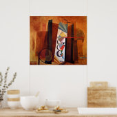 Kandinsky-Entwicklung - Abstraktes Werk in Brown Poster (Küche)