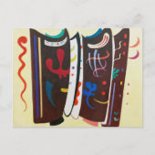 Kandinsky ergänzte Abstrakte Braun-Malerei Postkarte (Vorderseite)