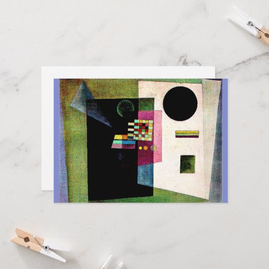 Kandinsky - Erholung Karte (Vorderseite/Rückseite Beispiel)