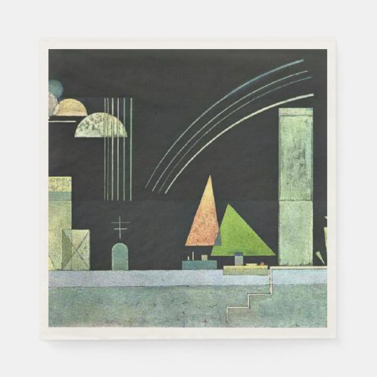 Kandinsky - Erholung Serviette (Vorderseite)