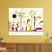 Kandinsky - Ernsthafter Spaß Leinwanddruck (Insitu (Wohnzimmer))