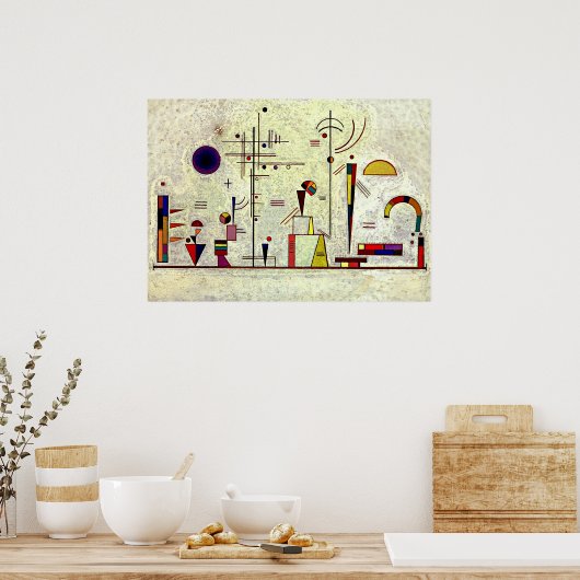 Kandinsky - Ernsthafter Spaß Poster (Küche)