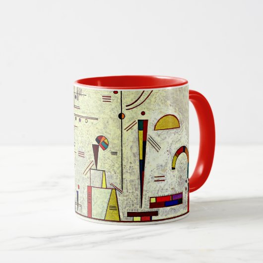 Kandinsky - Ernsthafter Spaß Tasse (VorderseiteRechts)