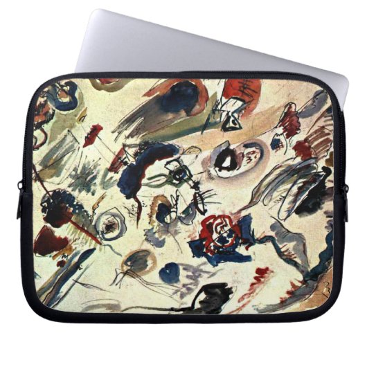 Kandinsky - Erste Abstrakte Wasserfarbe Laptopschutzhülle (Vorderseite)