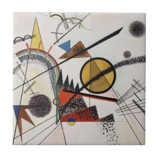 Kandinsky Expressionist Absract Painting Artwork Fliese (Vorderseite)